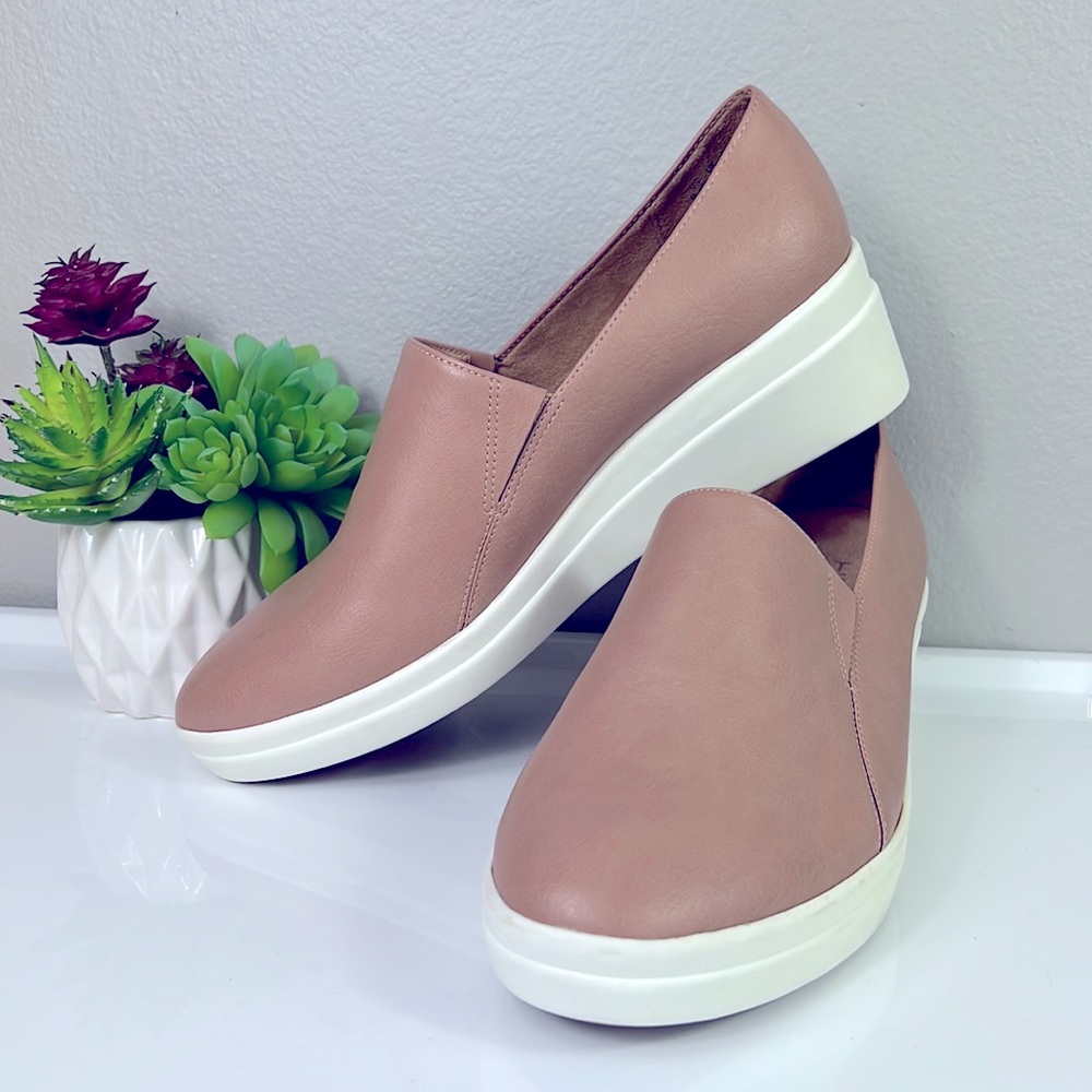 Naturalizer Sandra Nude Wedge Slip On 9.5 Wide